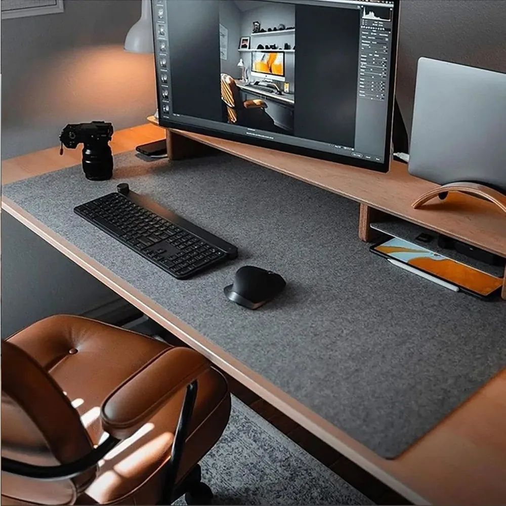 Large Felt Desk Mat Protector 0