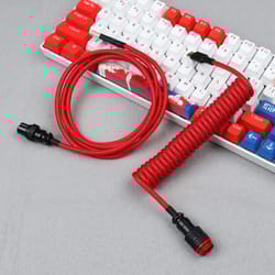 coiled aviator keyboard cable usb c