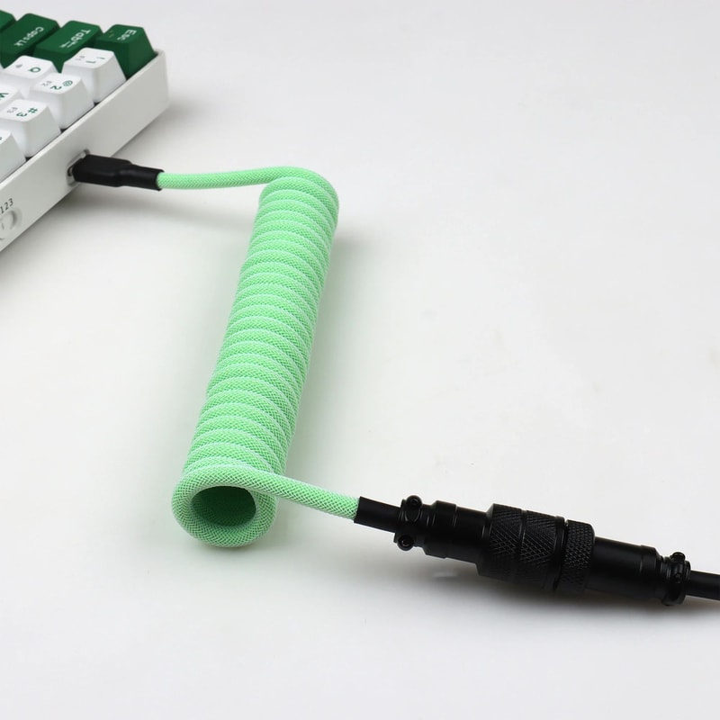 Coiled Aviator Keyboard Cable USB C 10