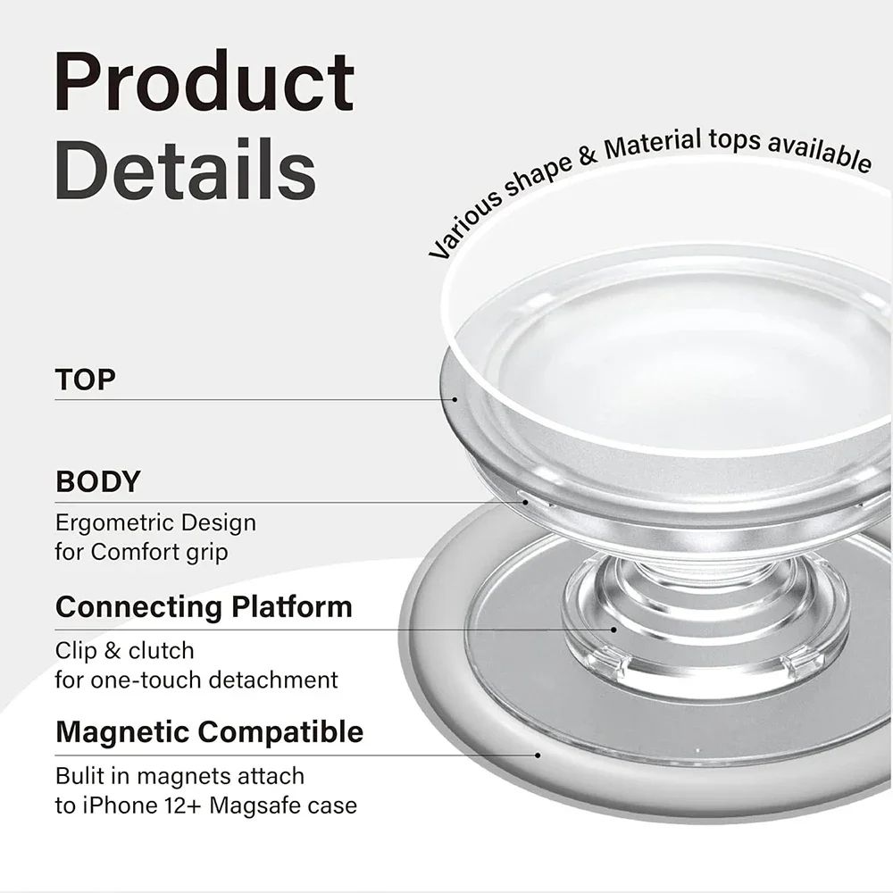 Magnetic Folding Phone Grip Stand 4