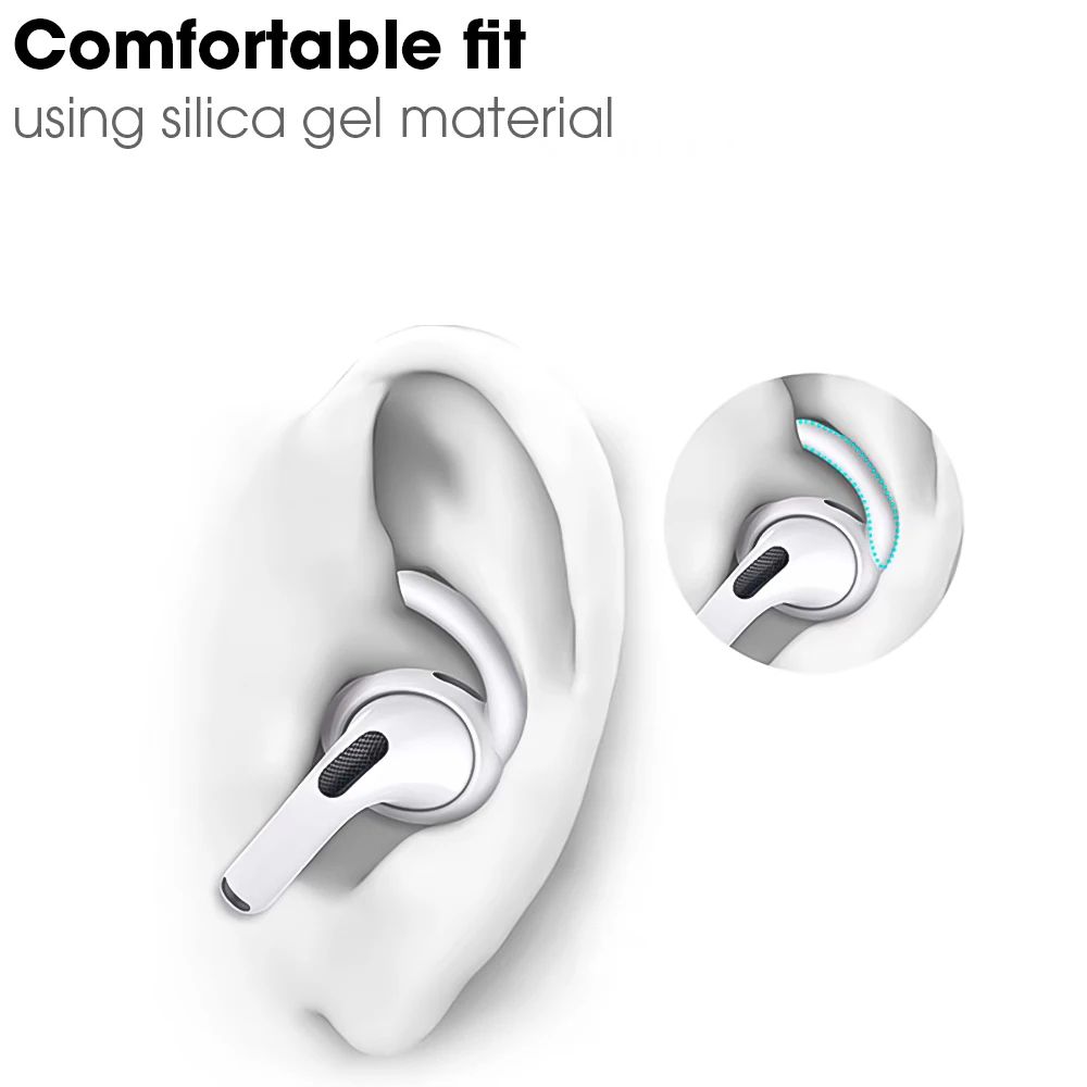 Silicone Anti Slip Ear Hooks For AirPods 7
