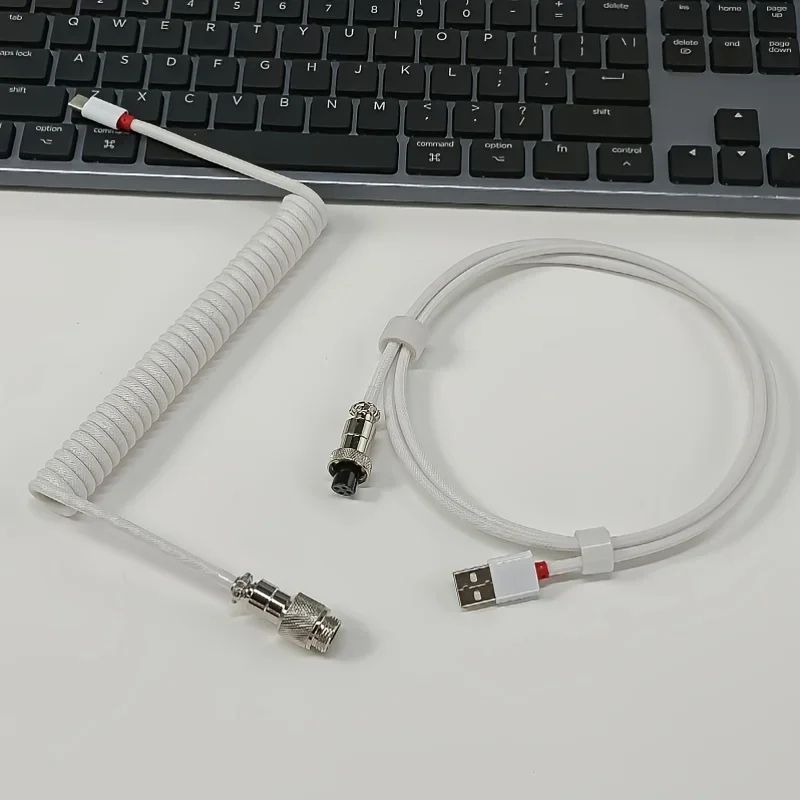 Coiled Mechanical Keyboard Gaming Cable 0