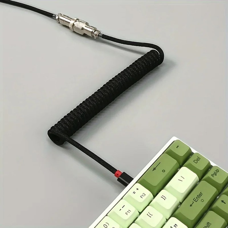 Coiled Mechanical Keyboard Gaming Cable 3