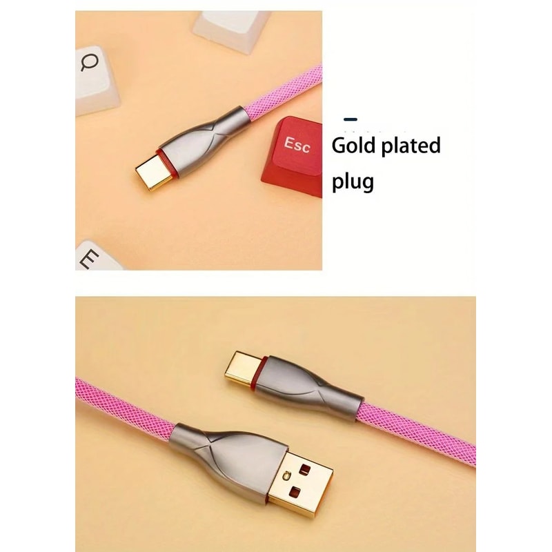 Coiled Mechanical Keyboard Gaming Cable 7