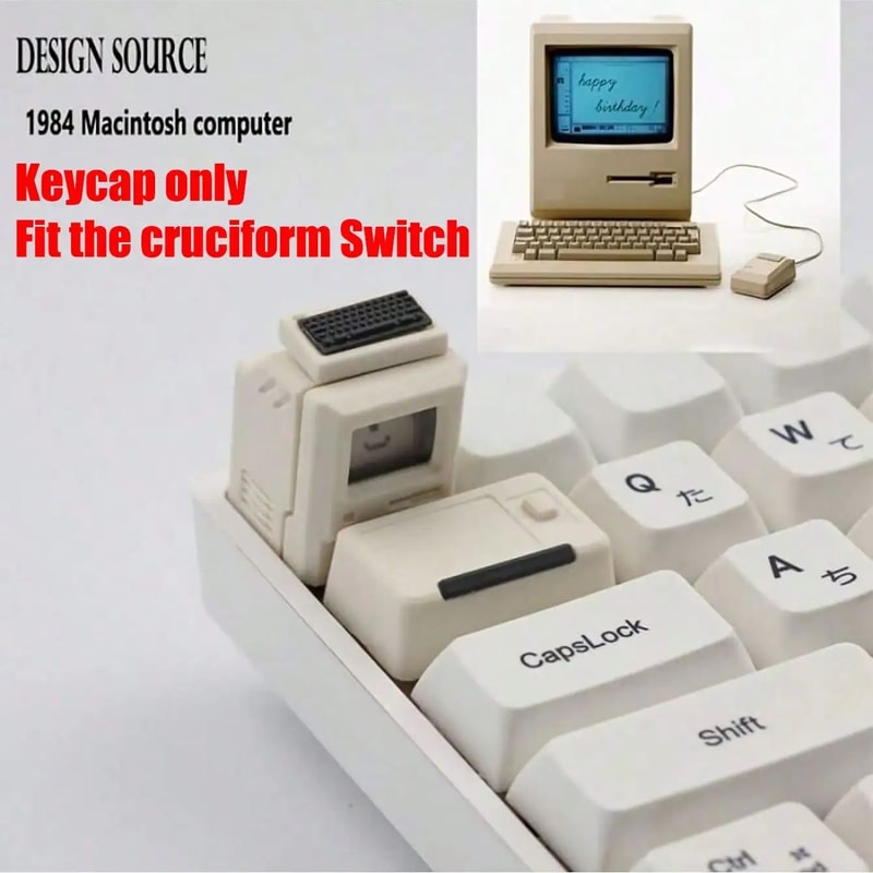 Retro Mini Macintosh Mechanical Keycaps 0