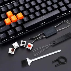 keycap removal tool set with brush