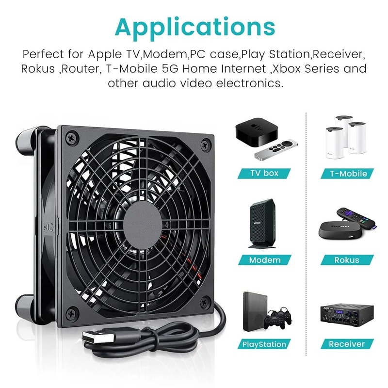 USB Powered Cooling Fan 120mm 5