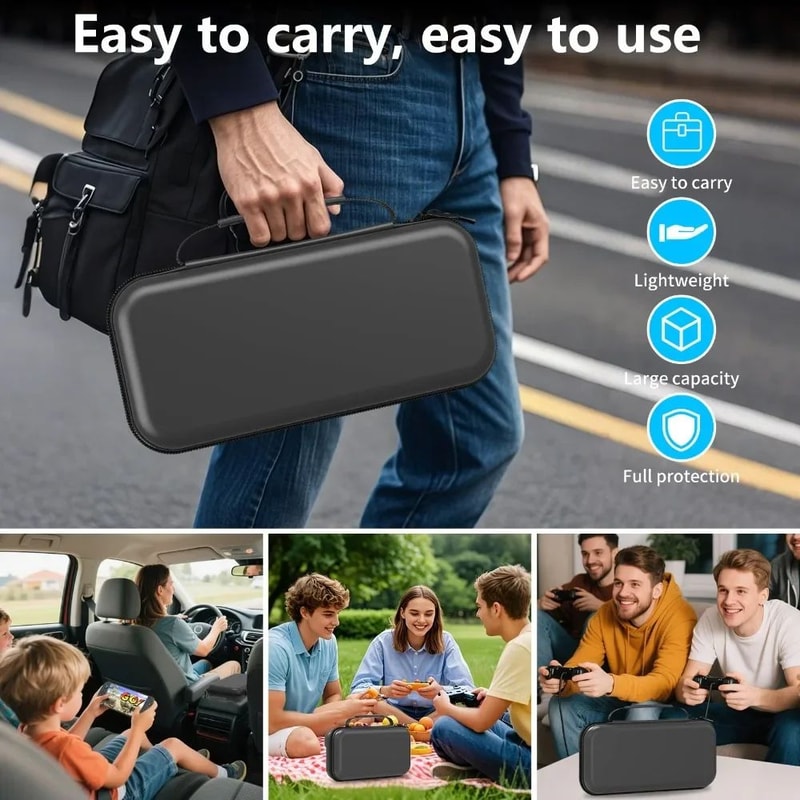 Hard Shell Travel Case For Nintendo Switch 2 4