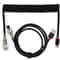 Coiled USB C Aviator Keyboard Cable 11