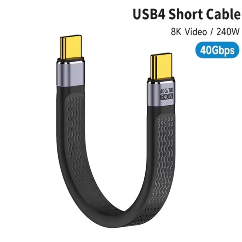 USB4 High Speed Short USB C Cable 0