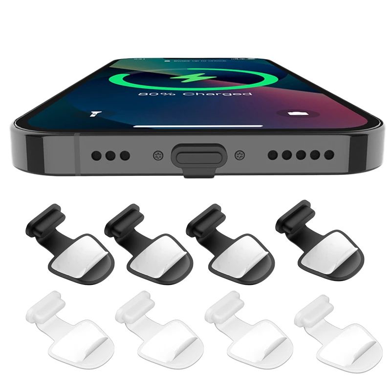 Silicone USB C Port Dust Plug Set 6