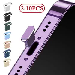 metal charging port dust plug for iphone
