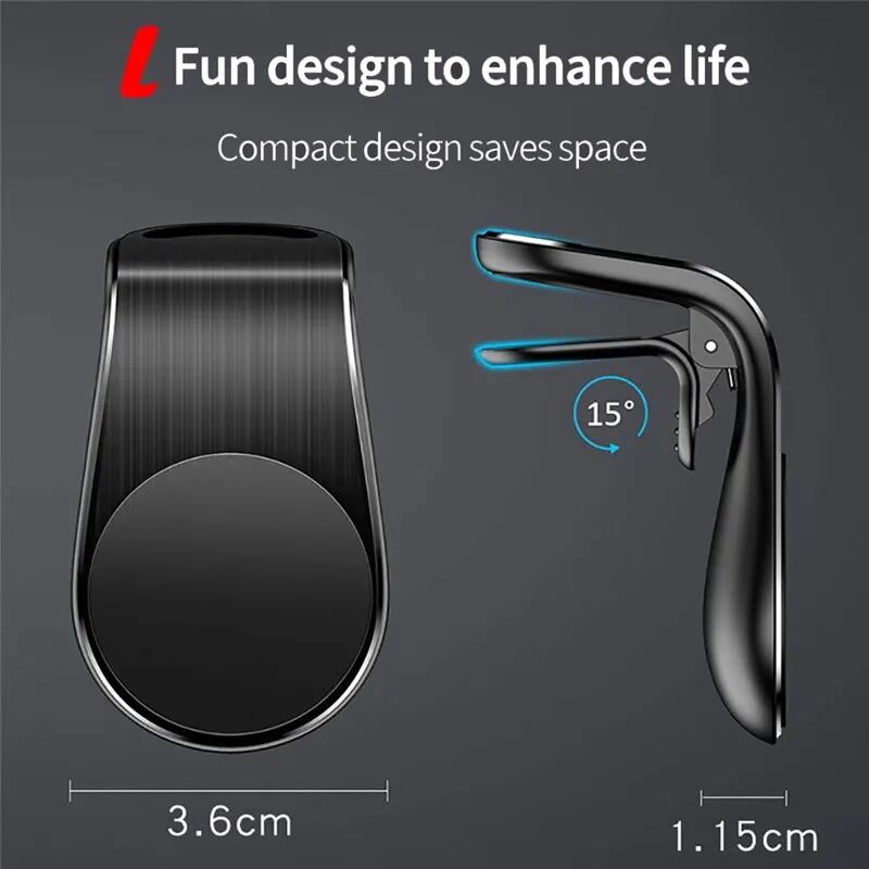 Magnetic Car Phone Holder Air Vent Mount 12