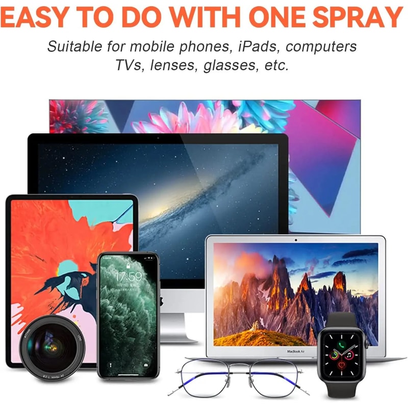 2 In 1 Microfiber Screen Cleaner Spray Set 10