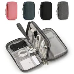 travel digital organizer bag for cables and accessories