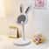 Cute Pink Rabbit Desktop Phone Holder 5
