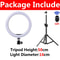 LED Selfie Ring Light With Tripod 8