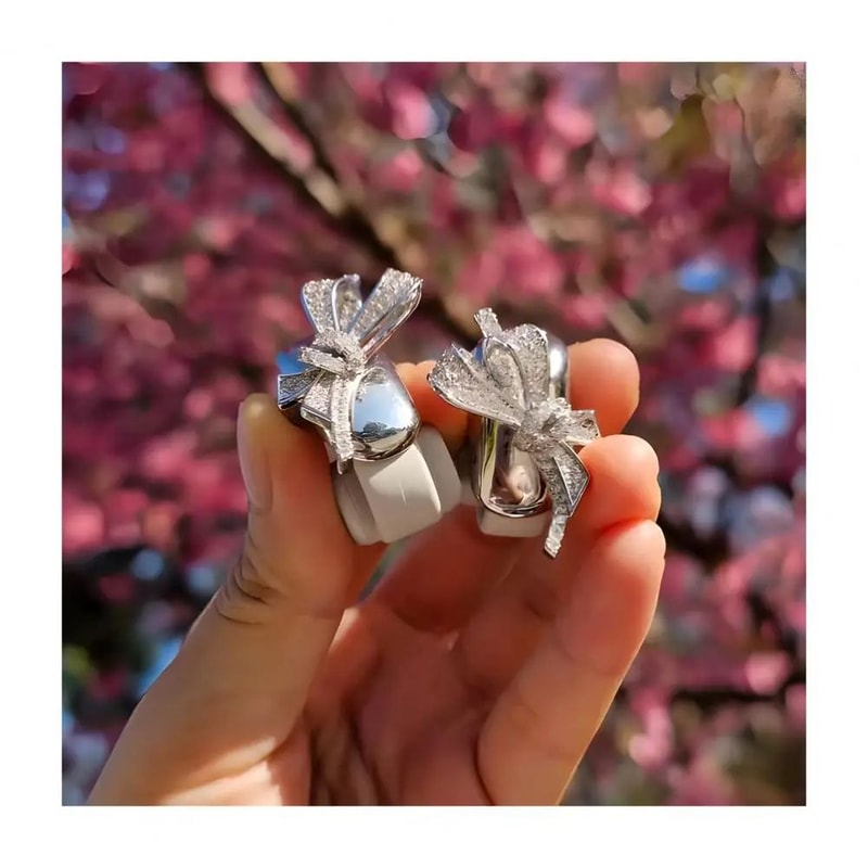 Rhinestone Earbud Clip Decoration 7