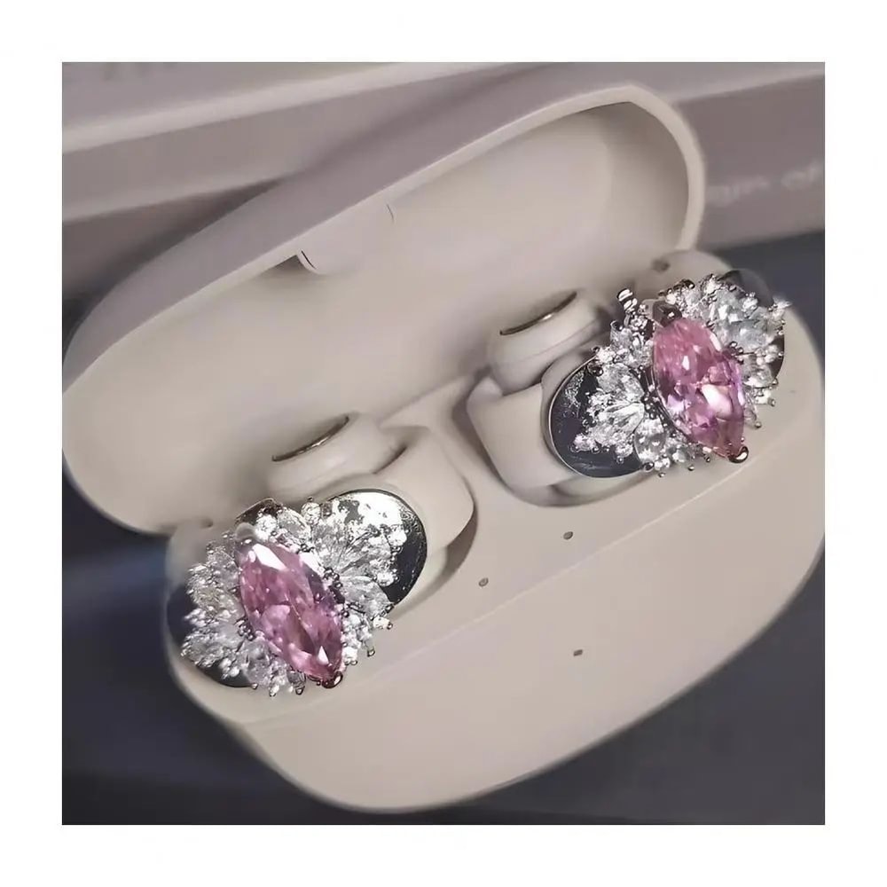 Rhinestone Earbud Clip Decoration 16