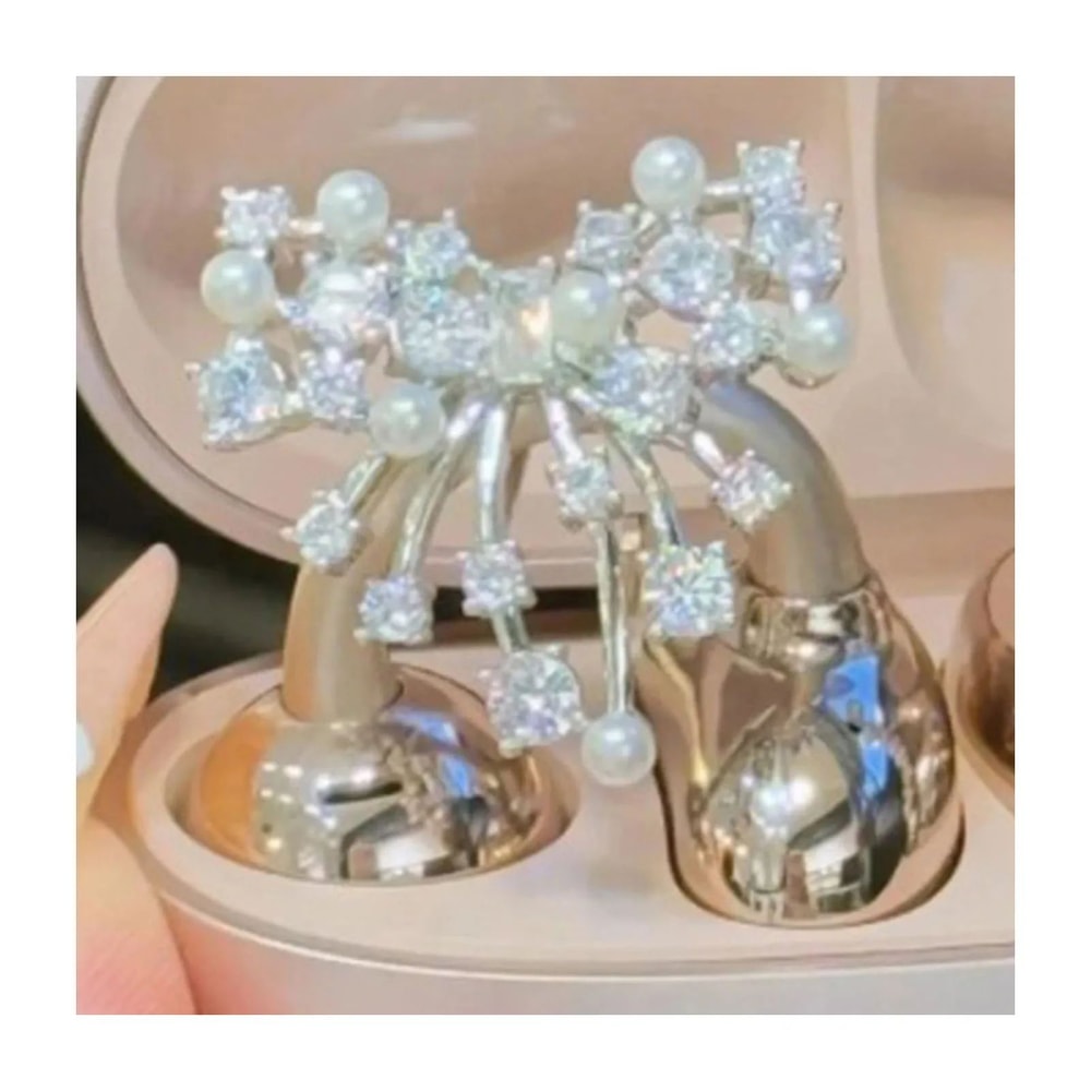 Rhinestone Earbud Clip Decoration 15