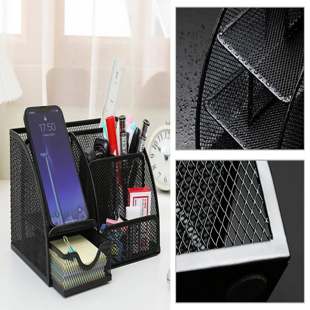 Metal Mesh Desktop Pen Organizer 6