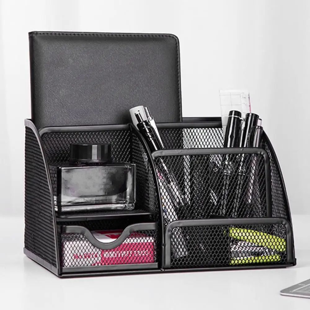 Metal Mesh Desktop Pen Organizer 8