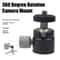 Mini Ball Head Camera Mount Adapter 0