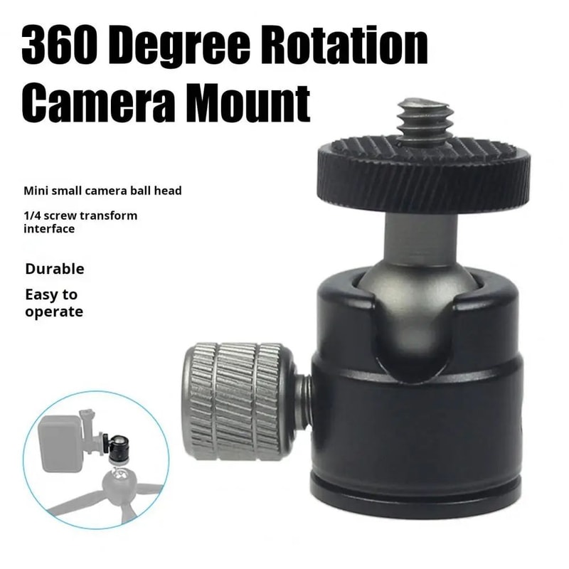 Mini Ball Head Camera Mount Adapter 0