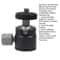 Mini Ball Head Camera Mount Adapter 4