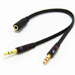 35mm headphone audio splitter adapter