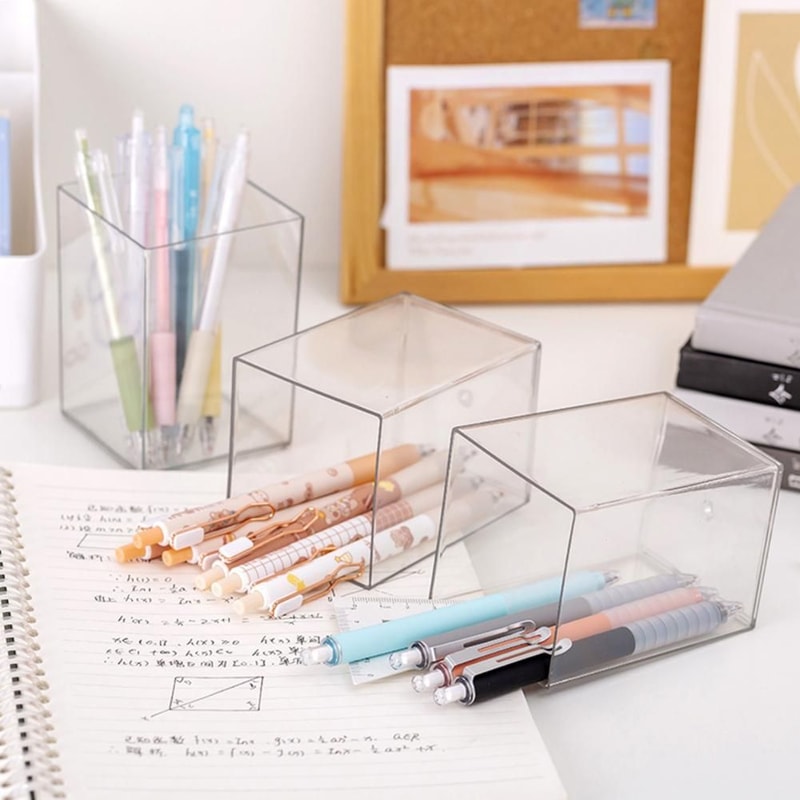 Clear Acrylic Pen And Brush Organizer 8
