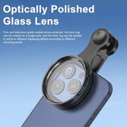 rotatable polarized phone camera lens