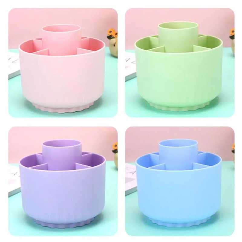 Rotating Makeup Brush And Pen Organizer 4