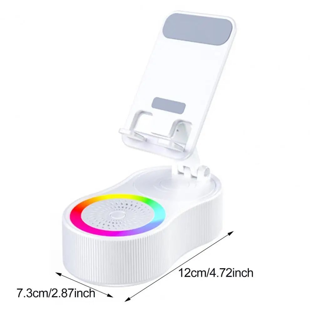 360 Rotatable Phone Stand With Bluetooth Speaker 5