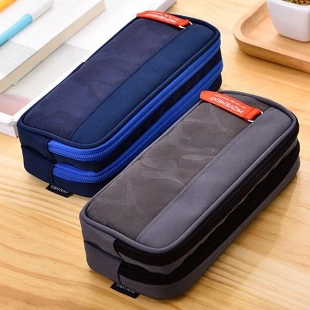 Multi Layer Zipper Pencil Case 0