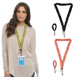 retractable id badge lanyard set