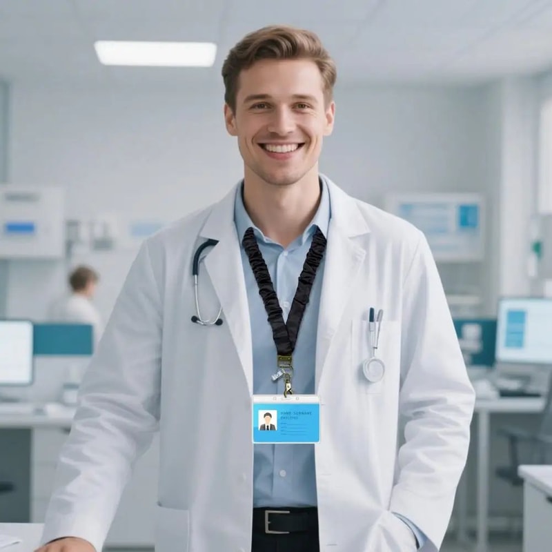 Retractable ID Badge Lanyard Set 7