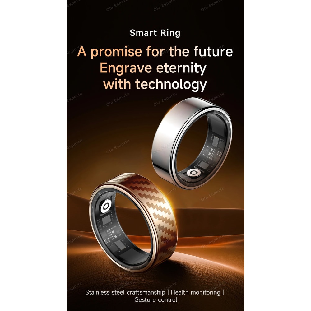 Smart Fitness Ring With Charging Case 6
