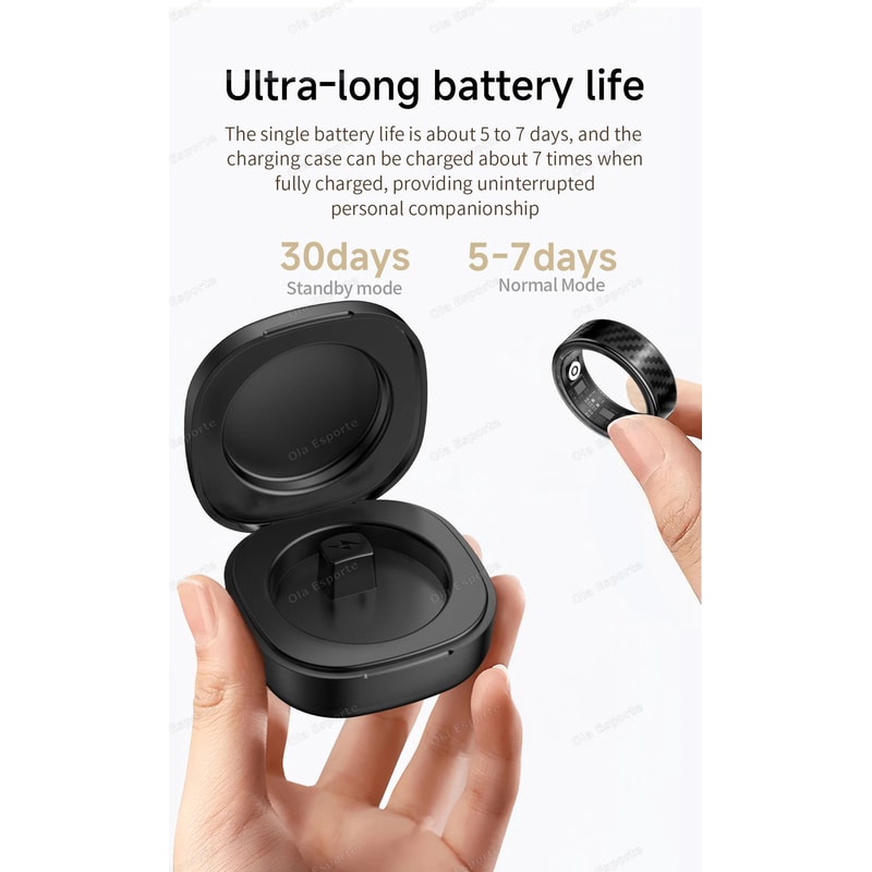 Smart Fitness Ring With Charging Case 11