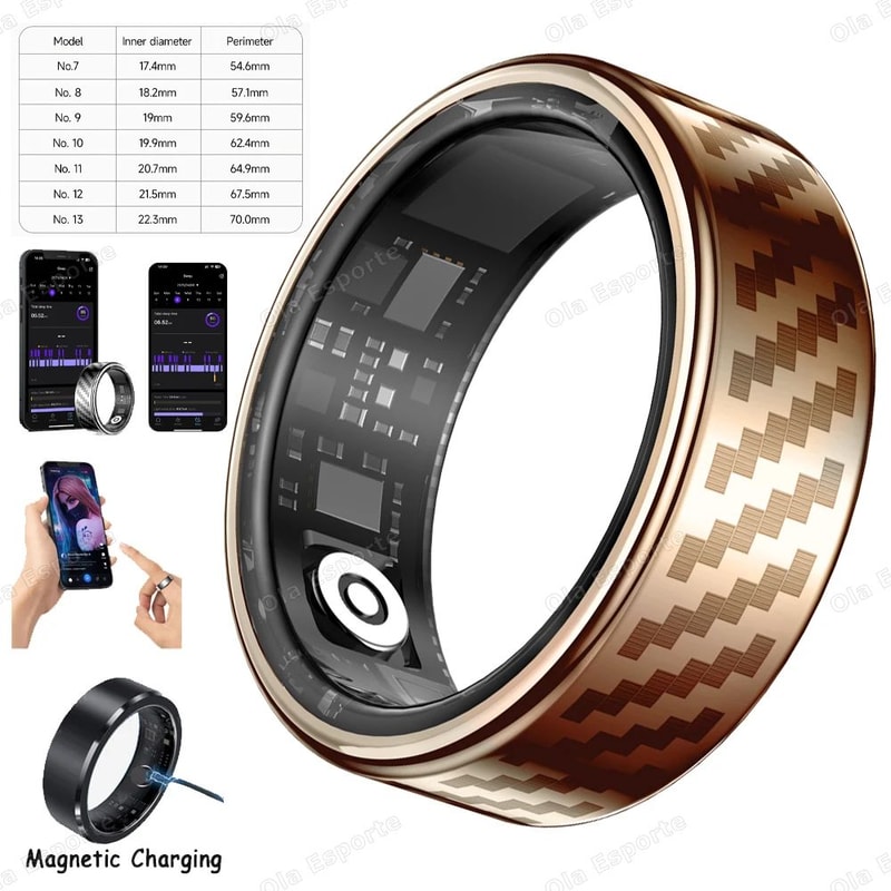 Smart Fitness Ring With Charging Case 19