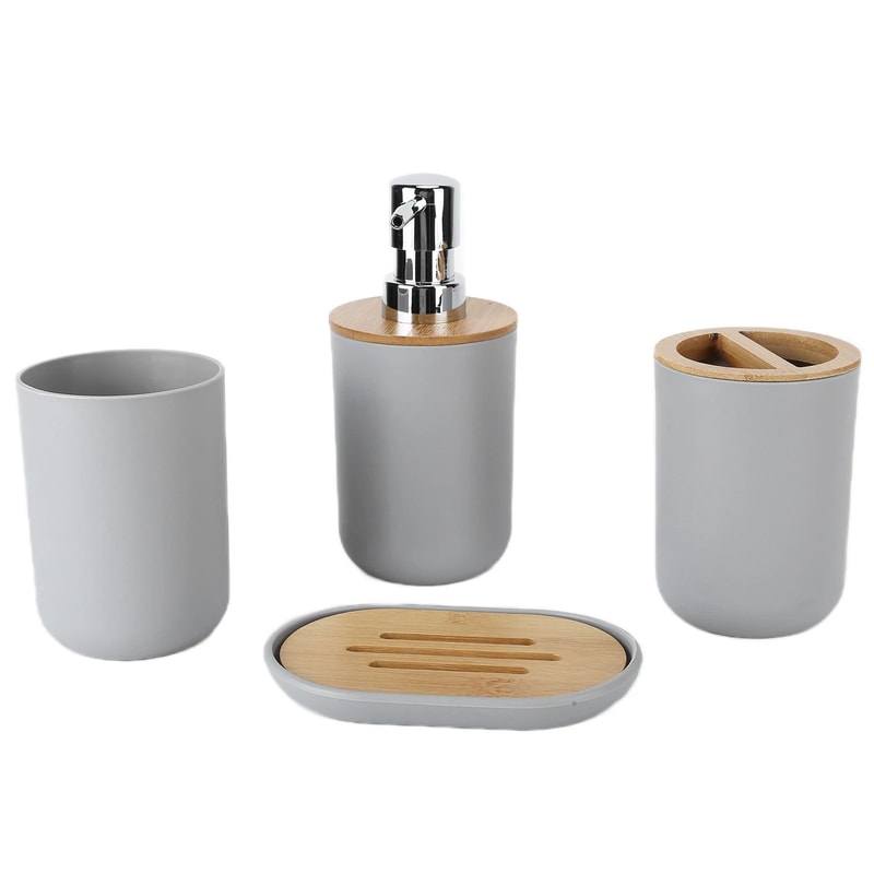 Bamboo Bathroom Accessory Set 7
