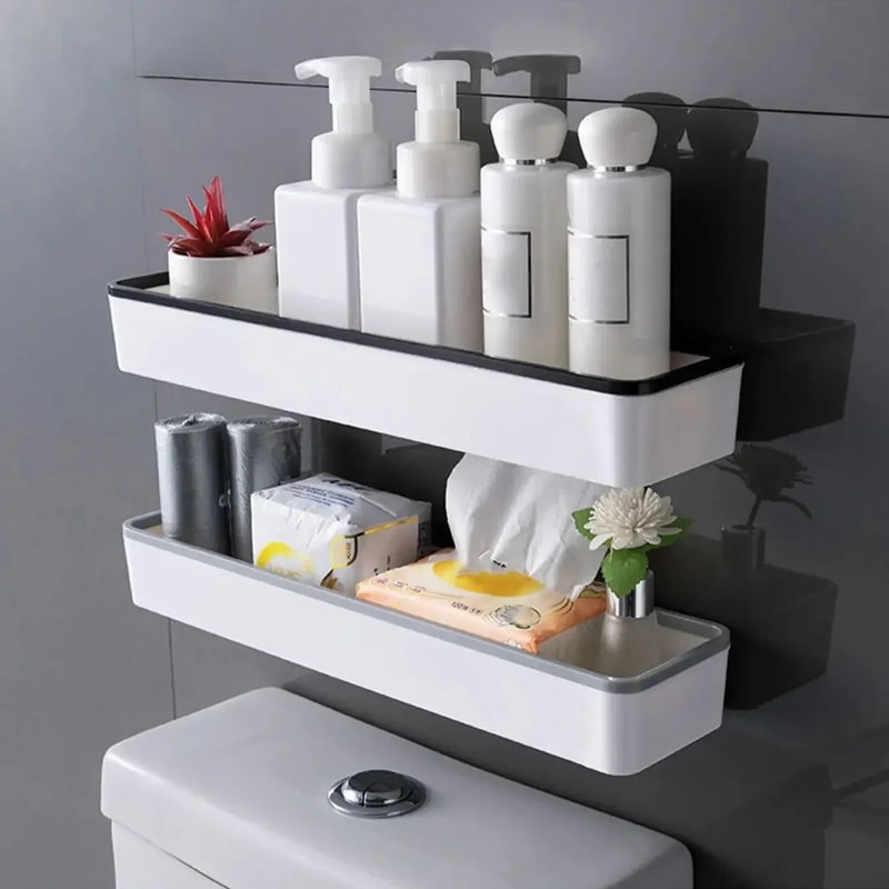 Wall Mounted Over Toilet Storage Shelf 0