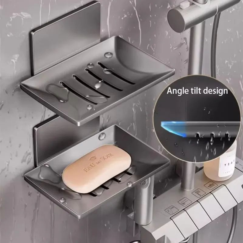 Wall Mounted Aluminum Bathroom Soap Dish 5