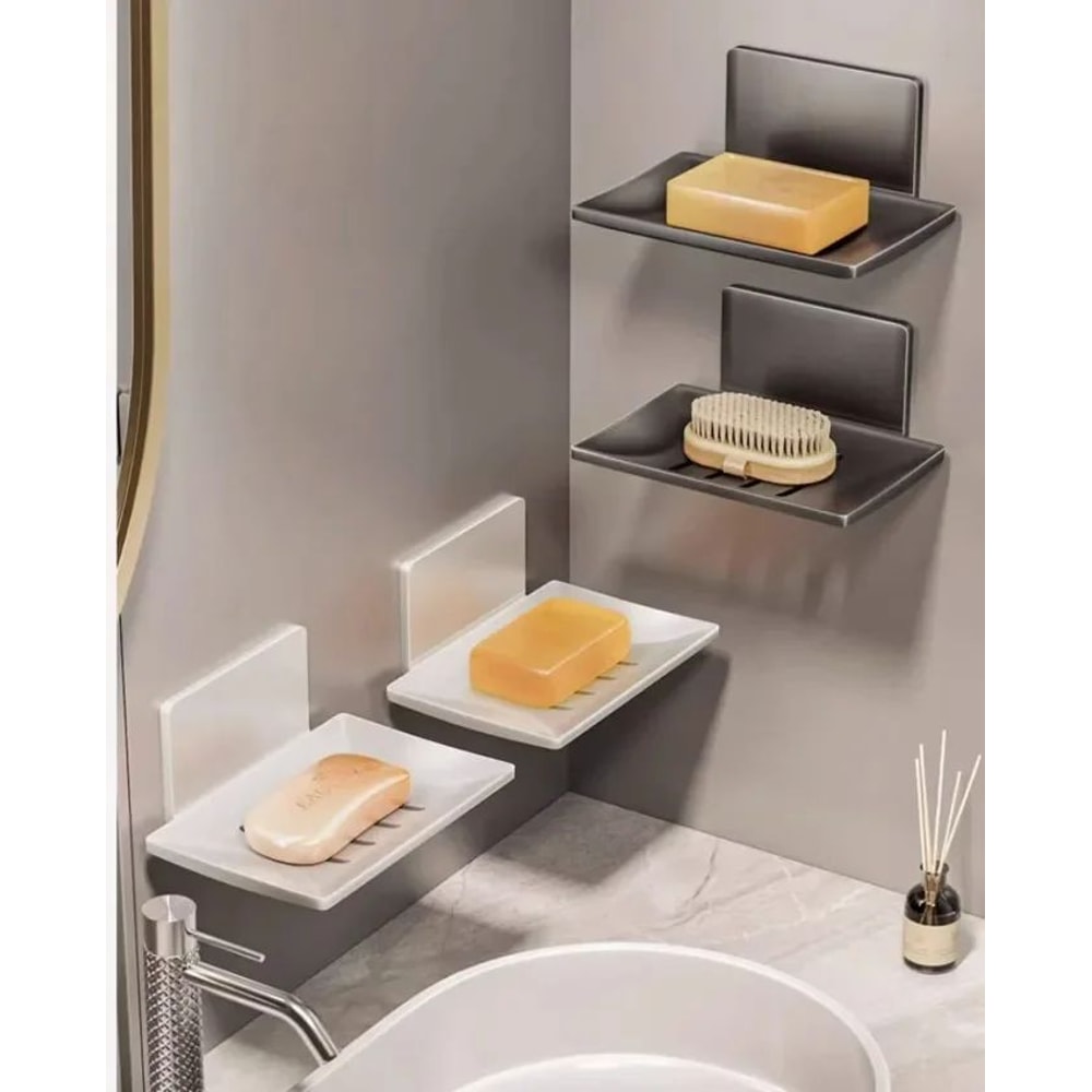 Wall Mounted Aluminum Bathroom Soap Dish 6