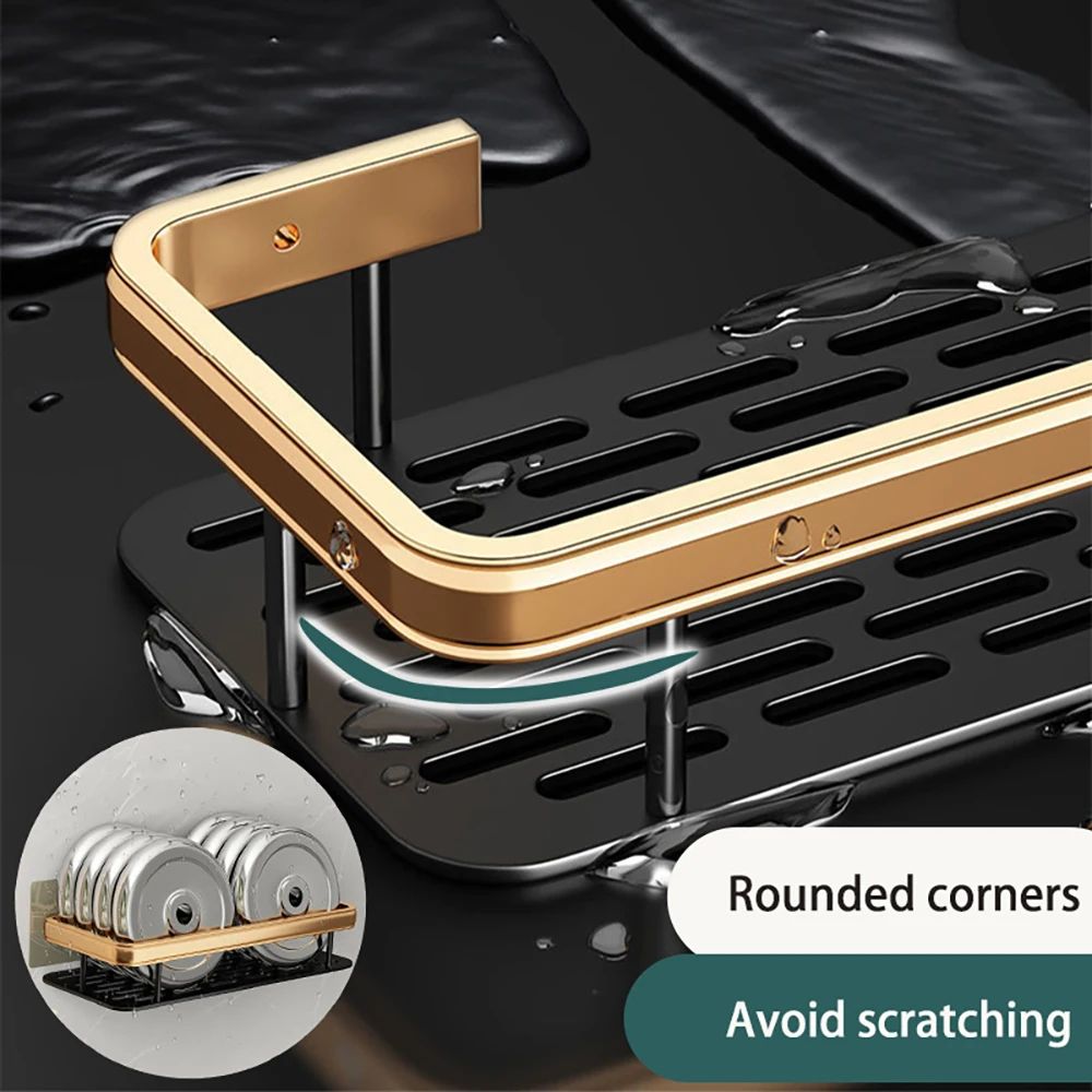 Wall Mounted Bathroom Storage Shelf 4