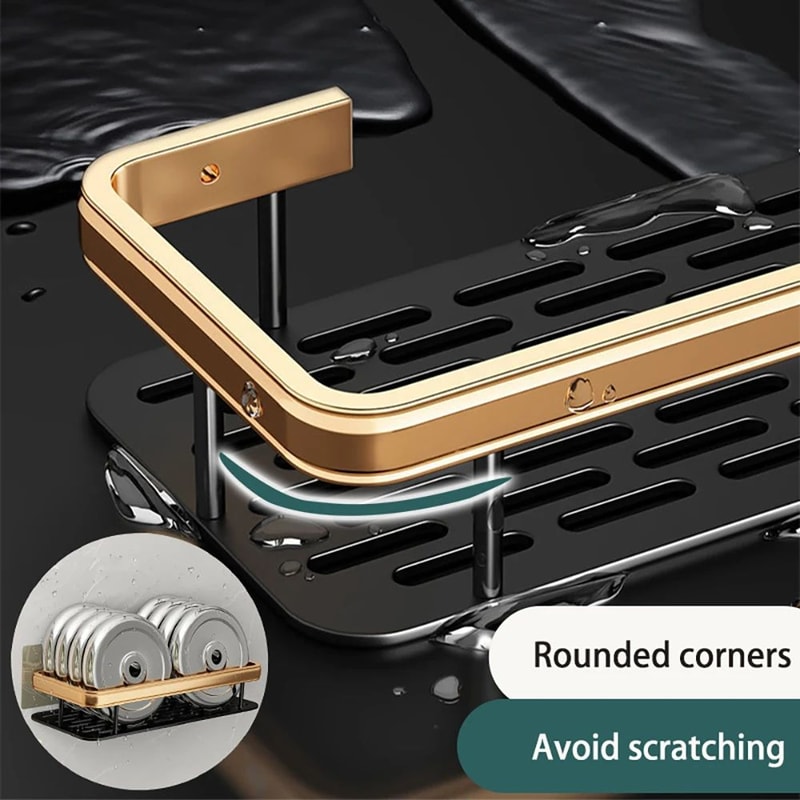 Wall Mounted Bathroom Storage Shelf 4