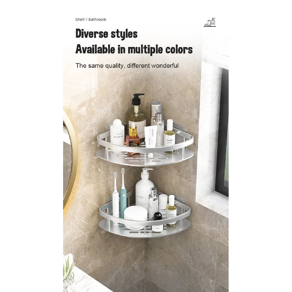 Wall Mounted Bathroom Storage Shelf 8