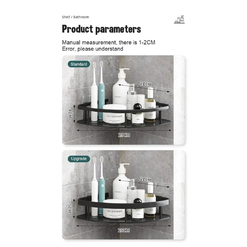 Wall Mounted Bathroom Storage Shelf 9