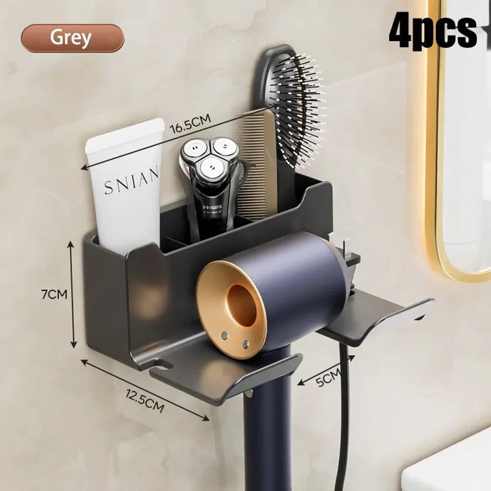 Wall Mounted Hair Dryer Storage Rack 20