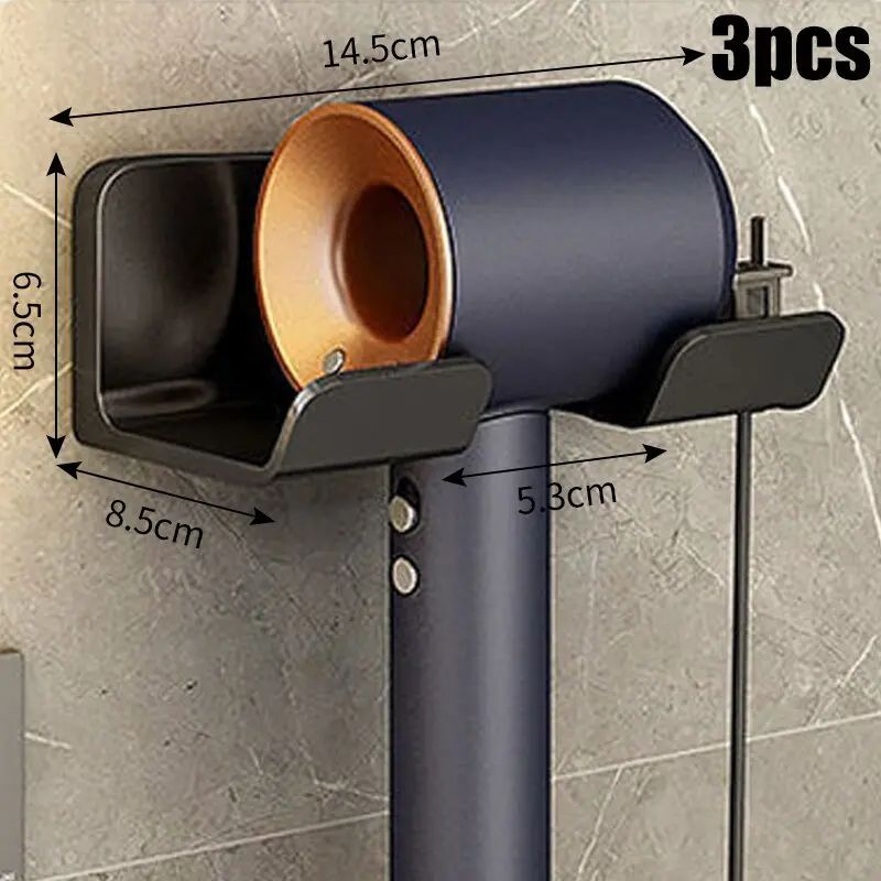 Wall Mounted Hair Dryer Storage Rack 6